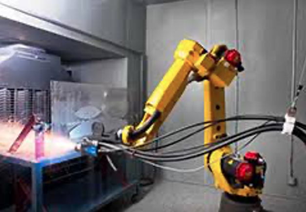 Metalizado Arc Spray con sistema Robotizado Fanuc